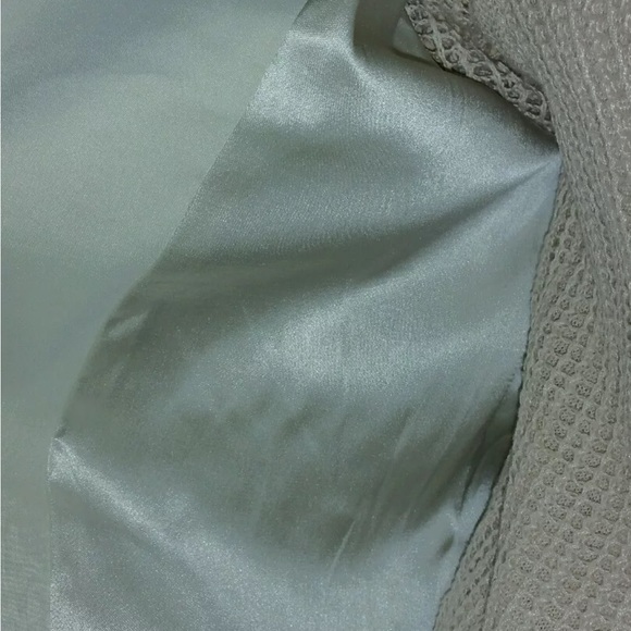 Eileen Fisher Bone Polished Ramie Stretch Shawl Collar Jacket Sz PM $338 NWT - Picture 5 of 11